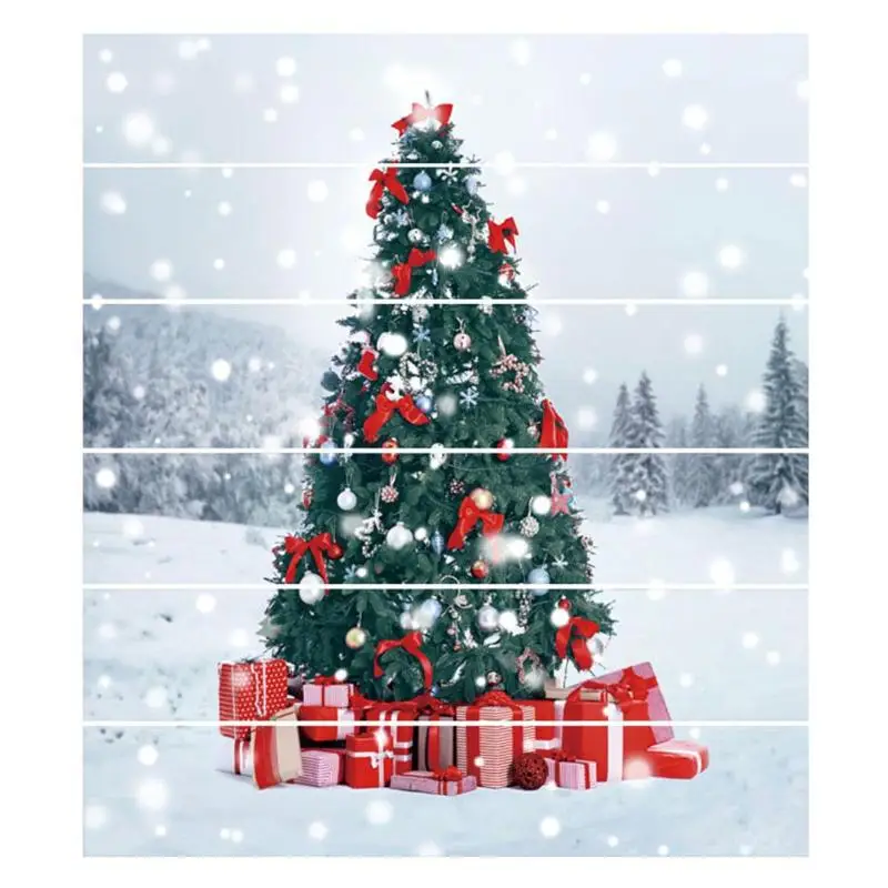 6 шт./компл. Водонепроницаемый ПВХ лестницы наклейки Снеговик Санта Клаус Рождественский пол лестница наклейки рождественские украшения для дома