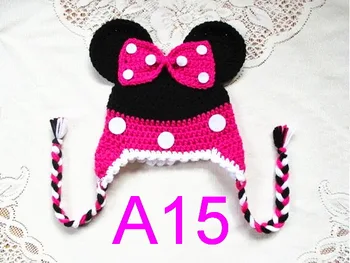 

60piece/lot new cute Infant Baby Boys & Girls Kids Cartoon baby hat crochet Beanie hat Cap bebes hot sale free shipping