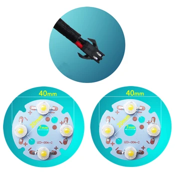 

5Pcs SMD 4x1W 40mm LED Lighting Board Pannel Source Beads Aluminum Plate Base White/Warm White/Blue/Green/Red