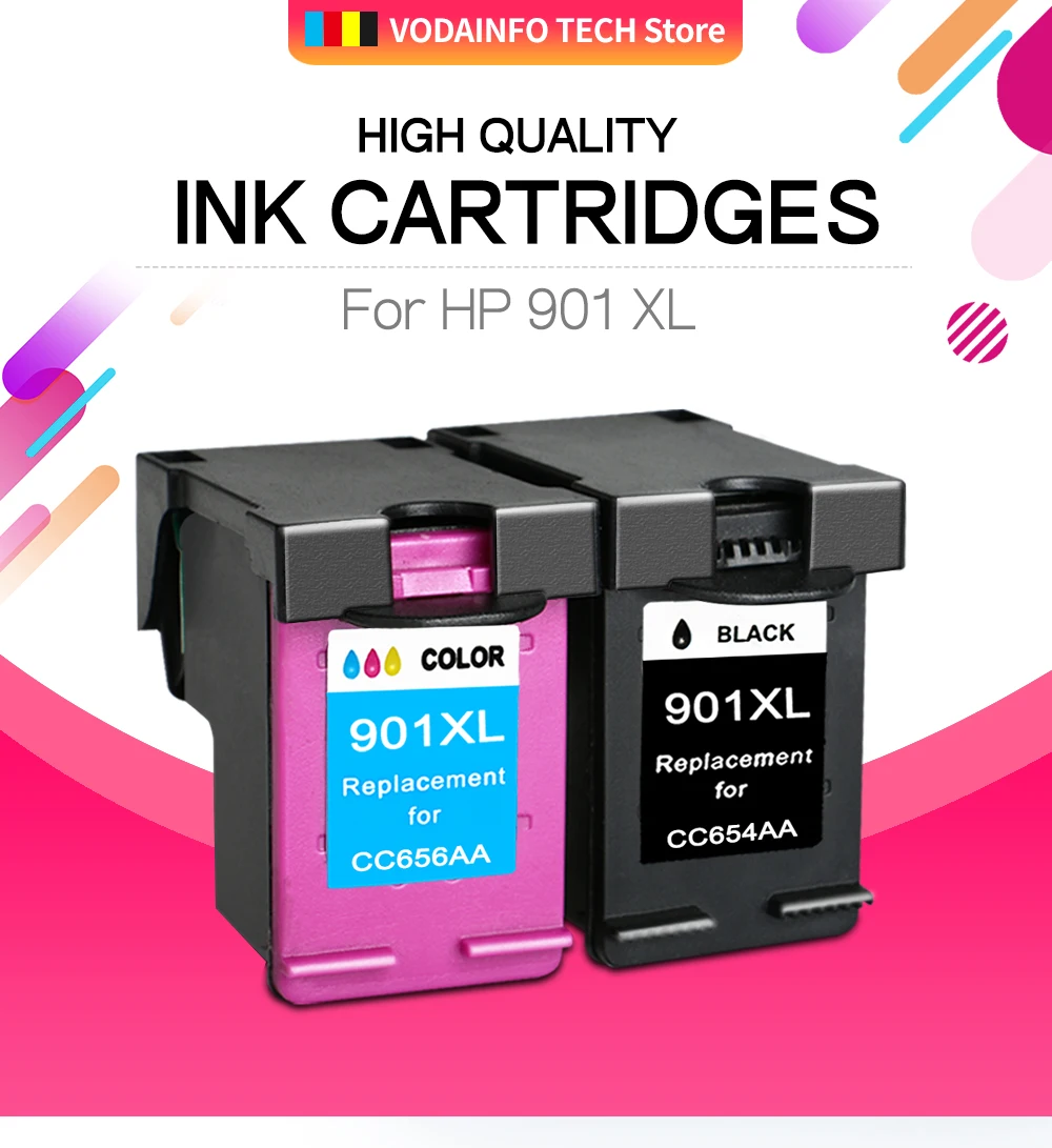 CMYK поставки 3 шт./лот Замена для hp Officejet 4500 J4524 J4540 J4550 J4580 J4624 J4680 принтер для hp 901 hp 901 XL