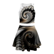 3d Print women geometric Retro tank top with short skirt high quality Bohemia abstract Short Skirt Cheerlead Dancing suits-10 3d Print women geometric Retro tank top with short skirt high quality Bohemia abstract Short Skirt Cheerlead Dancing suits-10