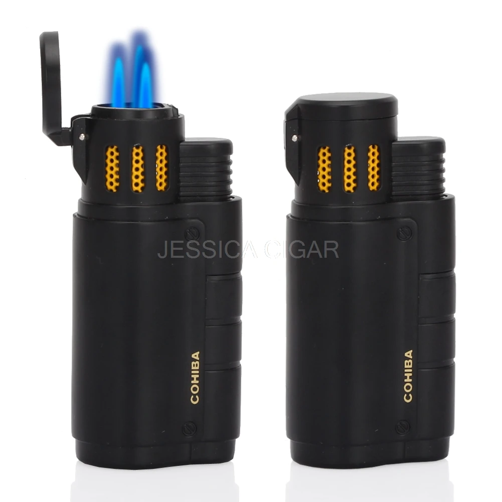 Buy COHIBA Cool Black Metal Windproof Butane Gas