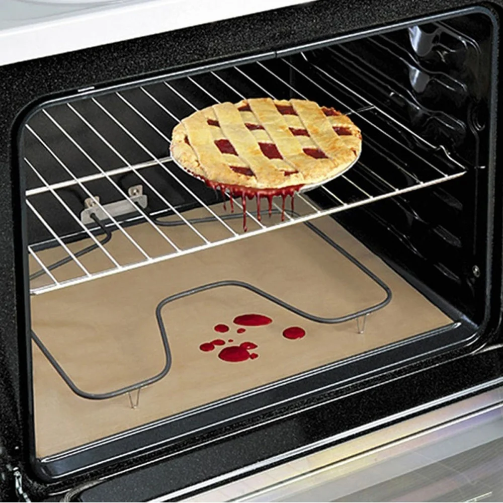 

1 pc Reusable Heat Resistant Greaseproof Non-Stick Microwave Oven Bakeware Baking Cooking Paper Pad Anti Fouling Accessories Hot