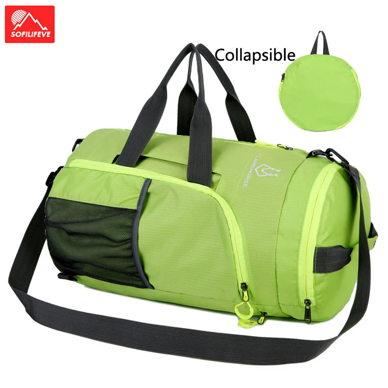 

Nylon Foldable Fitness Gym Bag Women Men Outdoor Sports Shoulder Bag Waterproof Light Weight Bags Travel 20L Hiking BackPack Sac