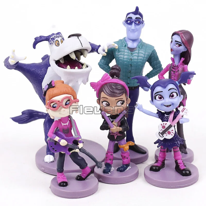 Junior vampirina куклы игрушки вамп batwoman девушка фигурку ПВХ игрушки для Для детей День рождения подарок 6 шт./компл