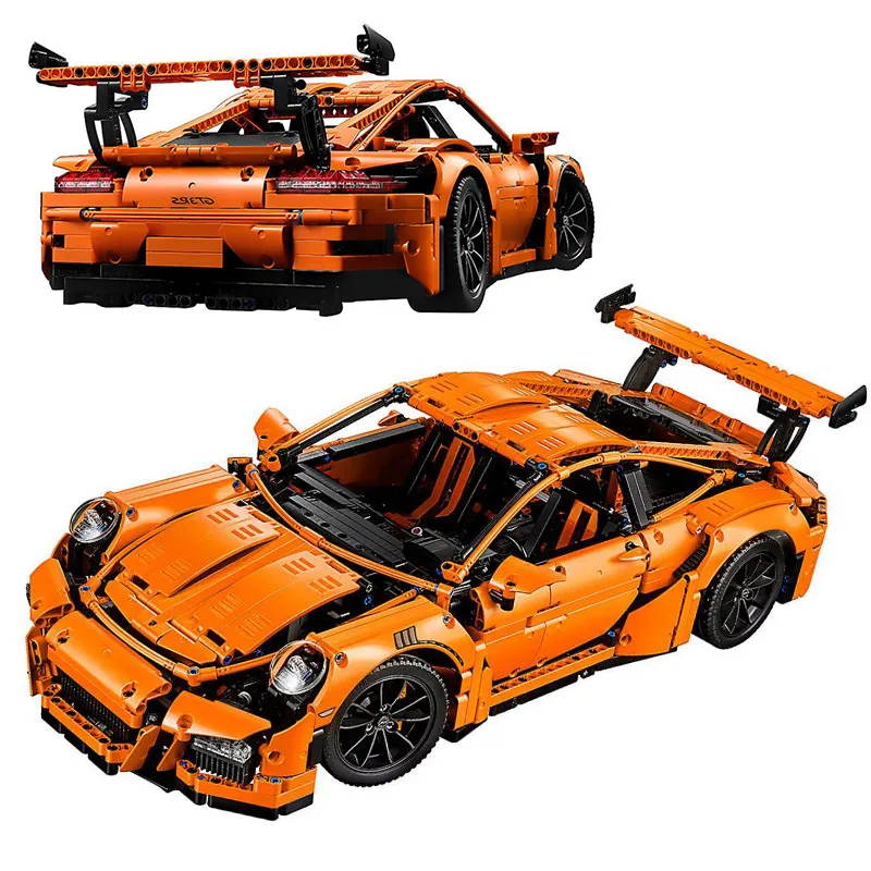 

Decool 3368 Technic Series Super Racing Car DeluxeSedan Chrome Rims Building Block Bricks Toys Compatible With Bela Technic