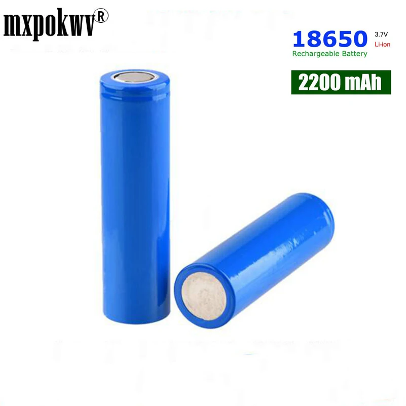 

New 3.7V 18650 Battery 2200mah Li-ion Rechargeable Battery Long life Low self-discharge Flashlight Torch Battery Drop shipping