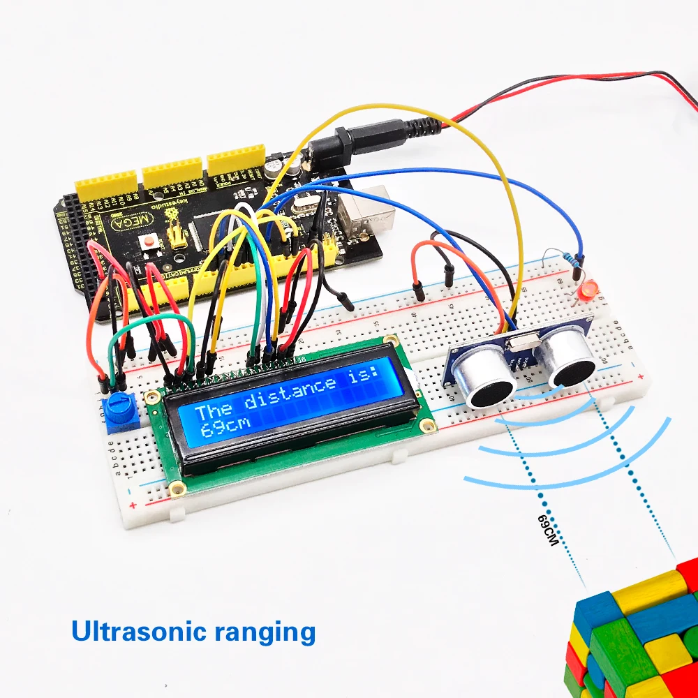 Новинка! Keyestudio базовый стартовый V2 комплект для Arduino UNOR3/Mega DIY проекты ж/Подарочная коробка