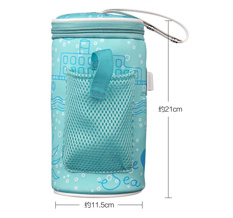 USB молочный теплее изолированный мешок переносная дорожная чашка теплее Детская бутылочка для кормления крышка Теплее Нагреватель сумка