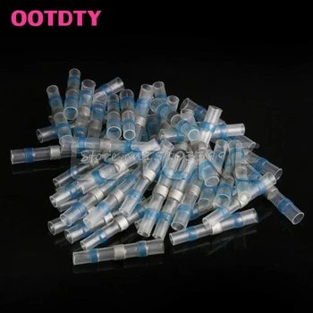 

50Pcs 16-14 AWG Solder Sleeve Heat Shrink Butt Wire Splice Connector Waterproof G08 Whosale&DropShip
