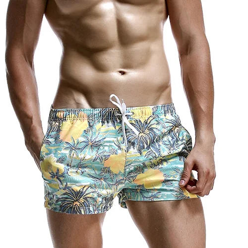 Aimpact дышащая Для Мужчин's Шорты для женщин Лето эластичный пояс Для Мужчин's Пляжные шорты для будущих мам для отдыха с принтом Пляжные шорты для Для мужчин PF70 - Цвет: Color2