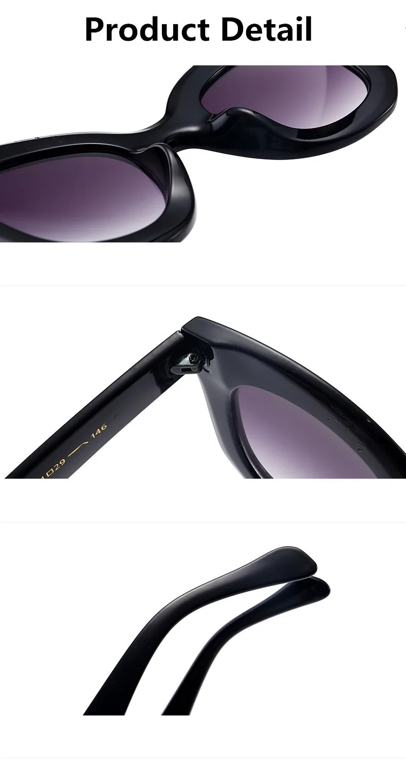 Новинка, модные брендовые дизайнерские женские солнцезащитные очки кошачий глаз, женские солнцезащитные очки с градиентными точками, большие солнцезащитные очки UV400