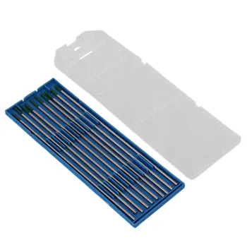 

15PCS Silver & Green Tip WP Type TIG Welding Pure Tungsten Electrode in Case (2.4 x 150 mm)