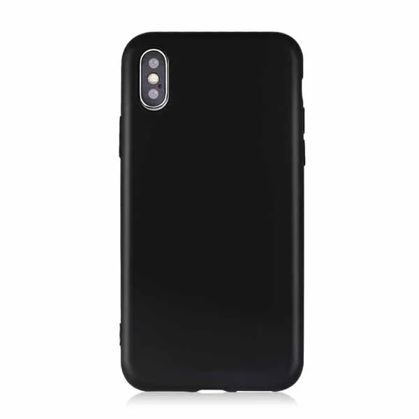 Силиконовый однотонный чехол LOVECOM ярких цветов для iPhone 11 Pro Max XS Max XR X для iPhone 6 6S 7 8 Plus, мягкая задняя крышка из ТПУ для телефона - Цвет: Black