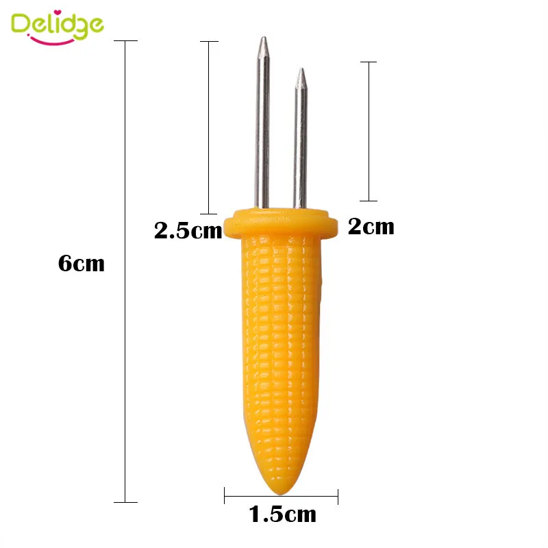 Delidge 6 шт./партия принадлежности для барбекю держатели кукурузы вилка многофункциональная нержавеющая сталь барбекю инструменты для кукурузы вечерние кухонные принадлежности для барбекю