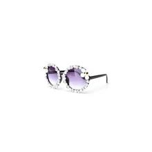 Пляжная мода Sonnenbrille Стразы оттенки солнцезащитные очки ручной работы Blume Perle Rund