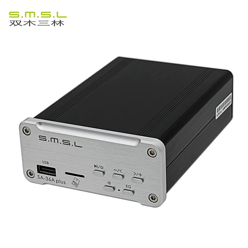 SMSL SA-36A Plus 30 Вт TPA3118 Класс d Bluetooth AUX Hi-Fi цифровой усилитель мощности серебряный