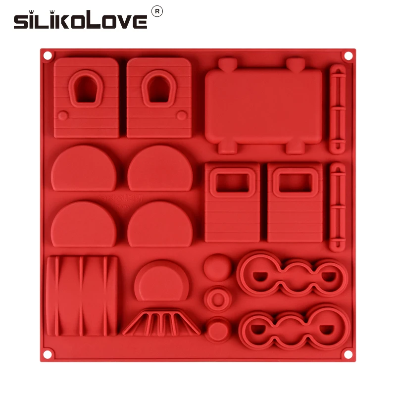 SILIKOLOVE, новинка, 3D форма для торта, силиконовая форма для торта, необычная форма для пряников, форма поезда, сахарный шоколадный десерт, формы для выпечки, сделай сам