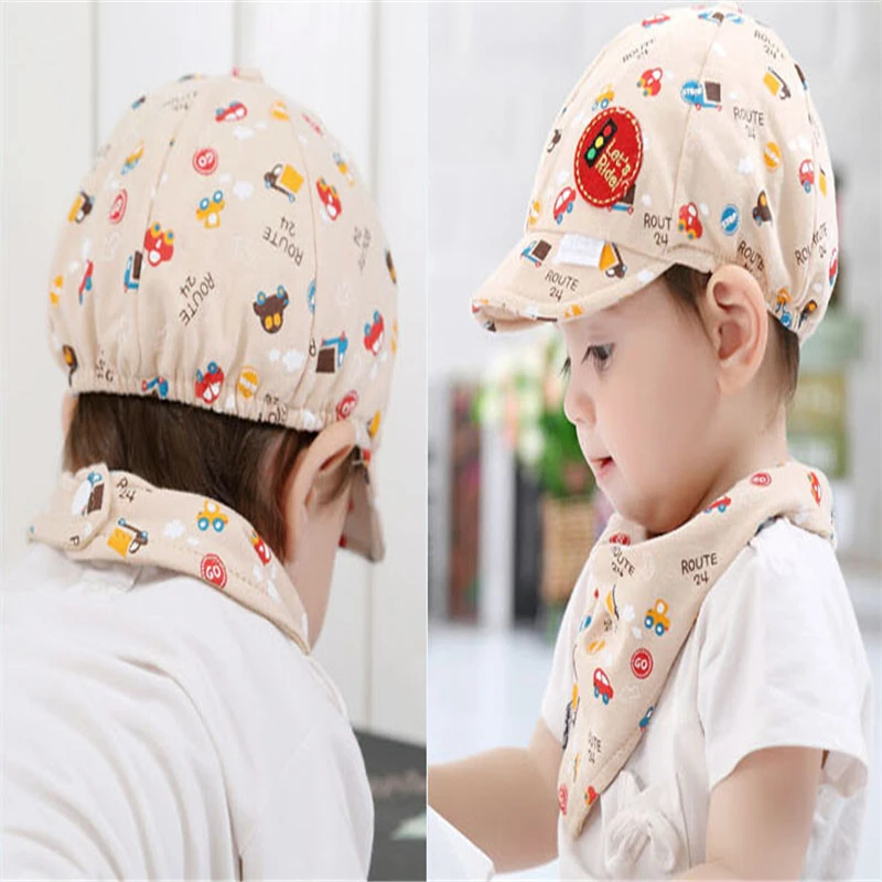 New Summer Hat Baby Kid Boy Girl Toddler Infant Hat Little Car Baseball Beret Cap Spring Autumn Cotton Hat For Boy Girl V11# (6)