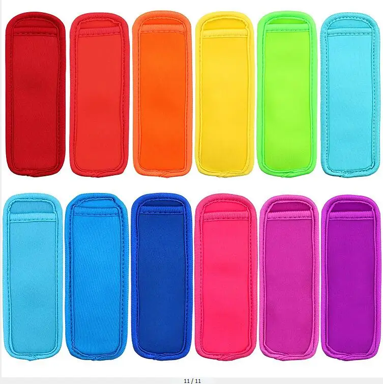 HaiMay 15 Pieces Reusable Popsicle Holders Popsicle Bags Freezer Ice Pop Sleeves Antifreezing Ice Pop Holders, White Fish Style