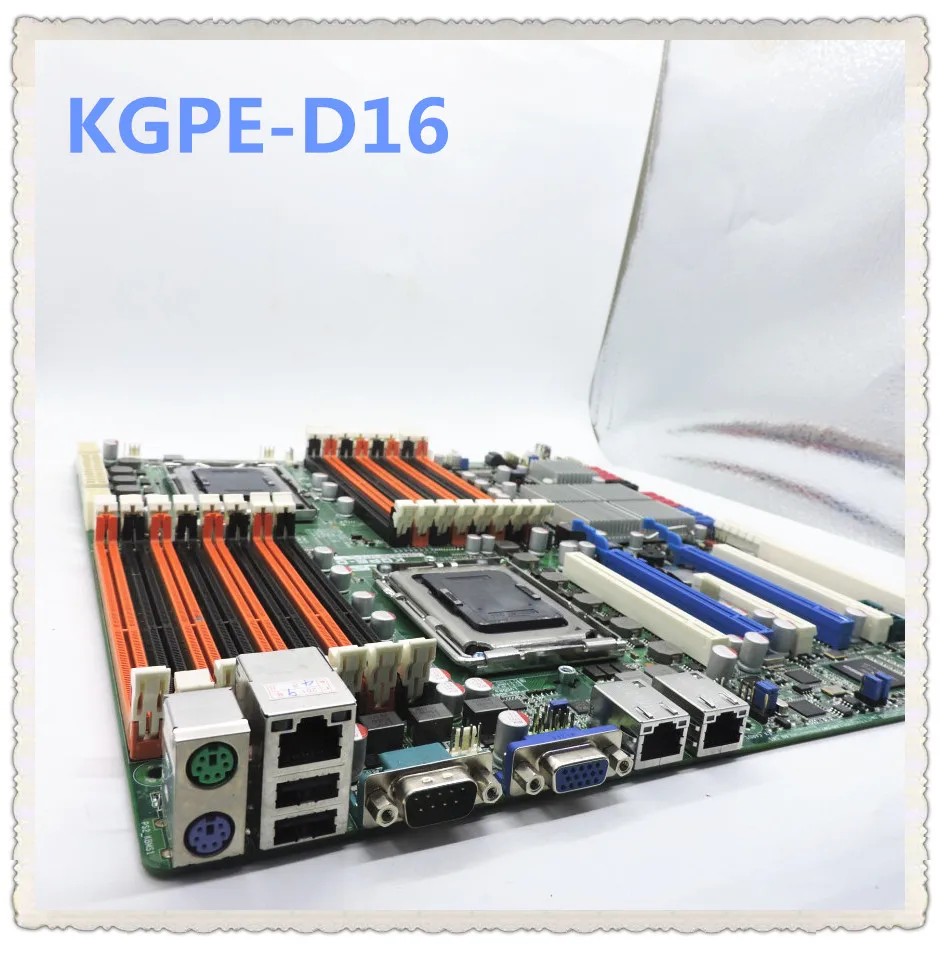 KGPE-D16 AMD G34 Интерфейс Dual Snapdragon Серверная материнская плата Поддержка Dual graphics Crossfire