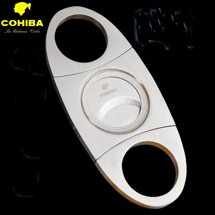 1 шт. Cohiba сигары резак серебро Нержавеющая сталь сигары ножи портативный аксессуары для курения продвижение