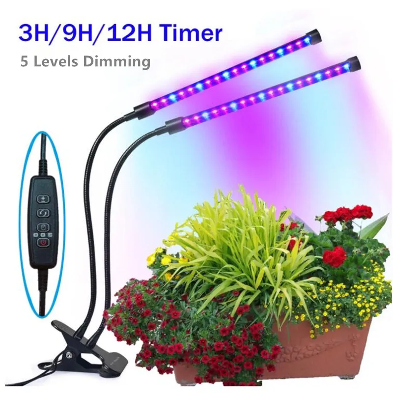 Сроки Версия 18 Вт светодиодный растет светильник светать Dual лампа Клип