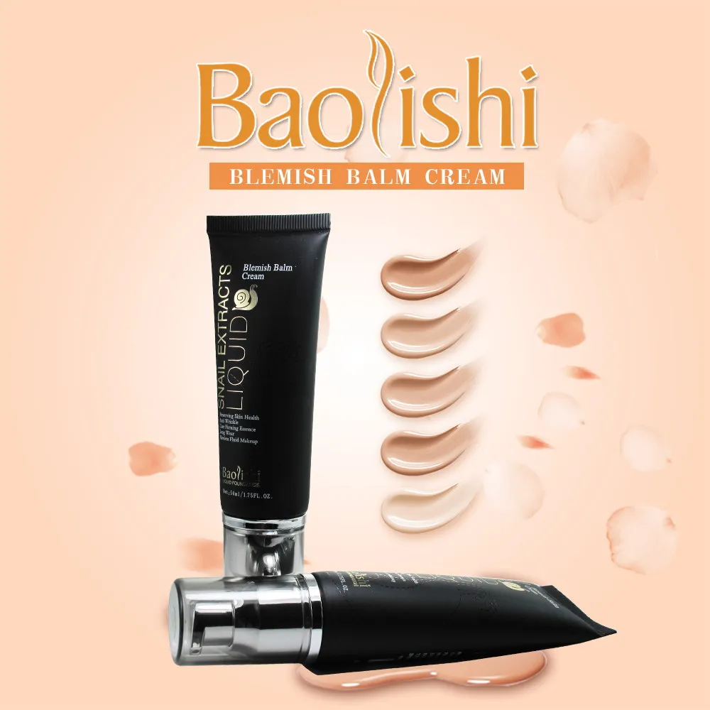 baolishi naravna posvetlitev ličila BB Cream Izolacija za korektor vlažilnega beljenja Foundation Makeup Perfect Cover BB Cream