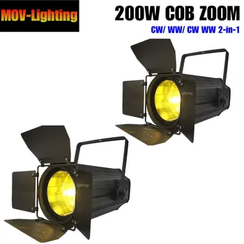 

2PCS 200W COB Par Light 0-100% Linear Dimmer LED Zoom Par Can Gold Color