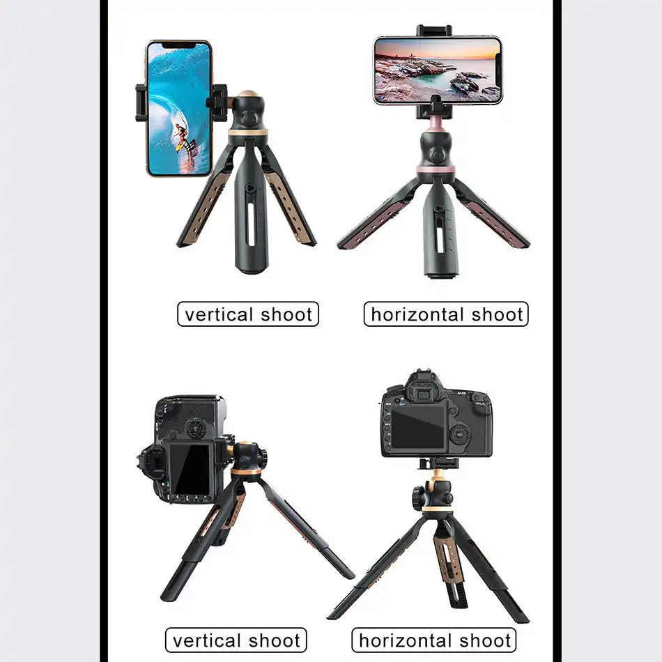 OKBY Mini Tripod-Extendable Mini Table Top Travel Compact Camera Tripod With Double Levels