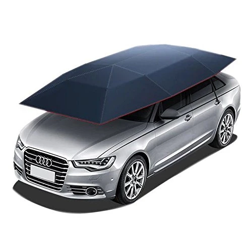 Juste de voiture semi-automatique, abri de voiture mobile plié, parapluie  de protection de voiture portable, housse d'amendements anti-soleil -  AliExpress