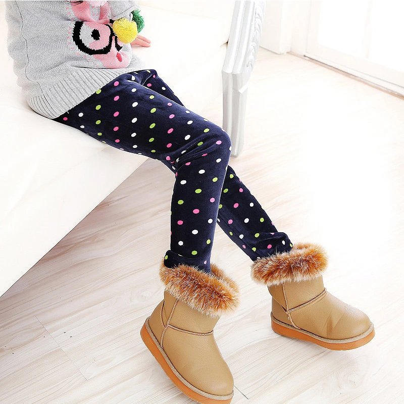 Kids Children Girls Winter Warm Thick Fleece Leggings Lined Trousers Pants  3~9Y ORG | Wish