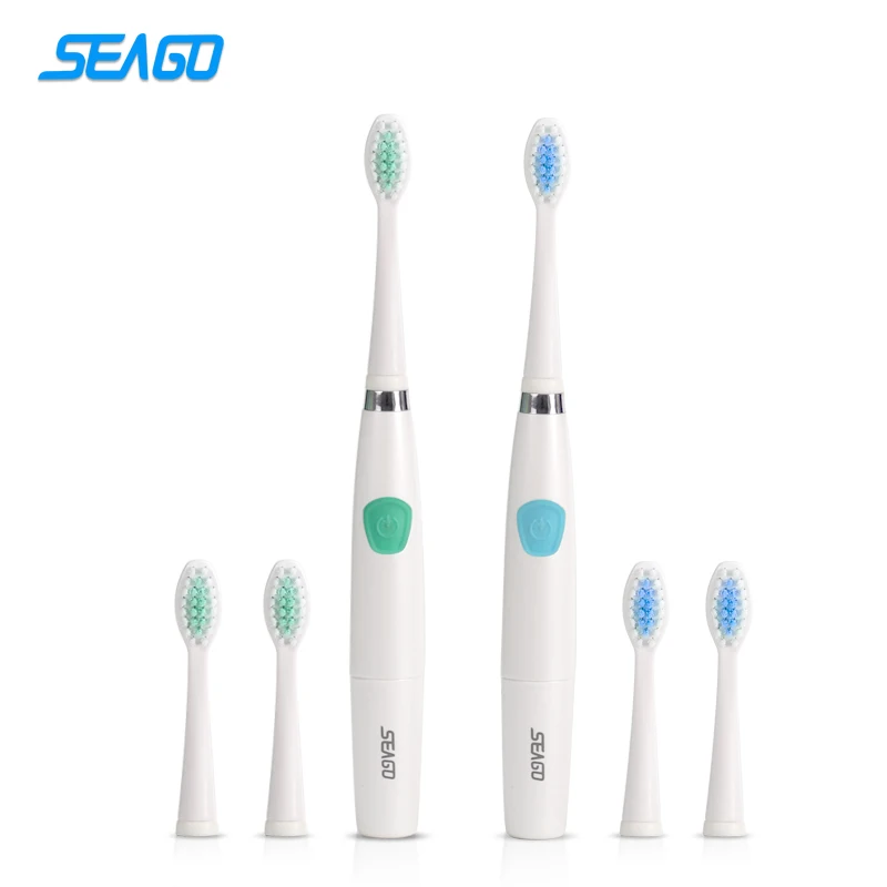 

SEAGO Portable Sonic Cleaning Toothbrush Lightweight Electric Toothbrush Original Brand Slim Tooth Brushes SG912