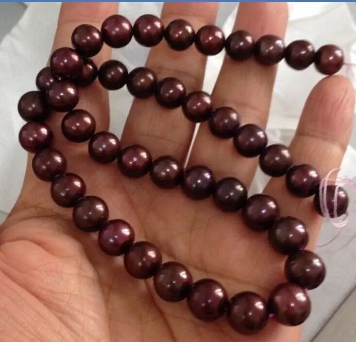 

STUNNING TAHITIAN 12MM SOUTH SEA CHOCOLATE PEARL NECKLACE 18inch 14KGP