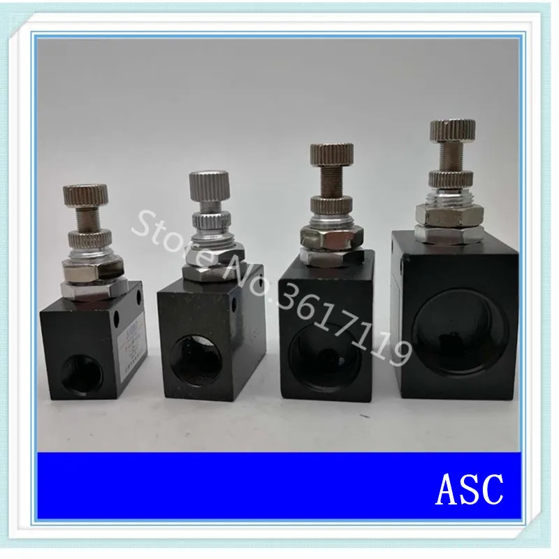 

ASC-06 1/8 ASC-08 1/4 ASC-10 3/8 ASC-15 1/2 One-way throttle valve Flow control valve Speed regulation valve Pneumatic
