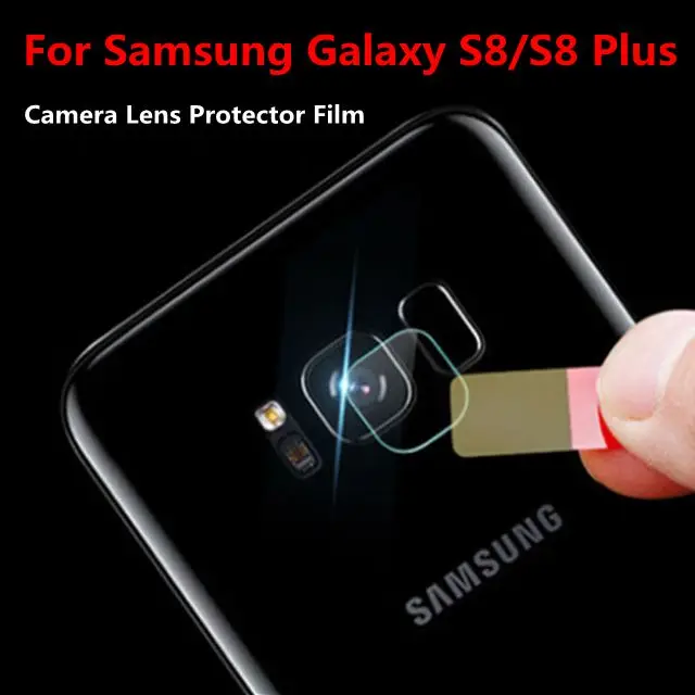 

2PCS For Samsung Galaxy S8/ S8 Plus Camera Lens Screen Protector for S8+ Clear Glass Back Camera Lens Protective Film