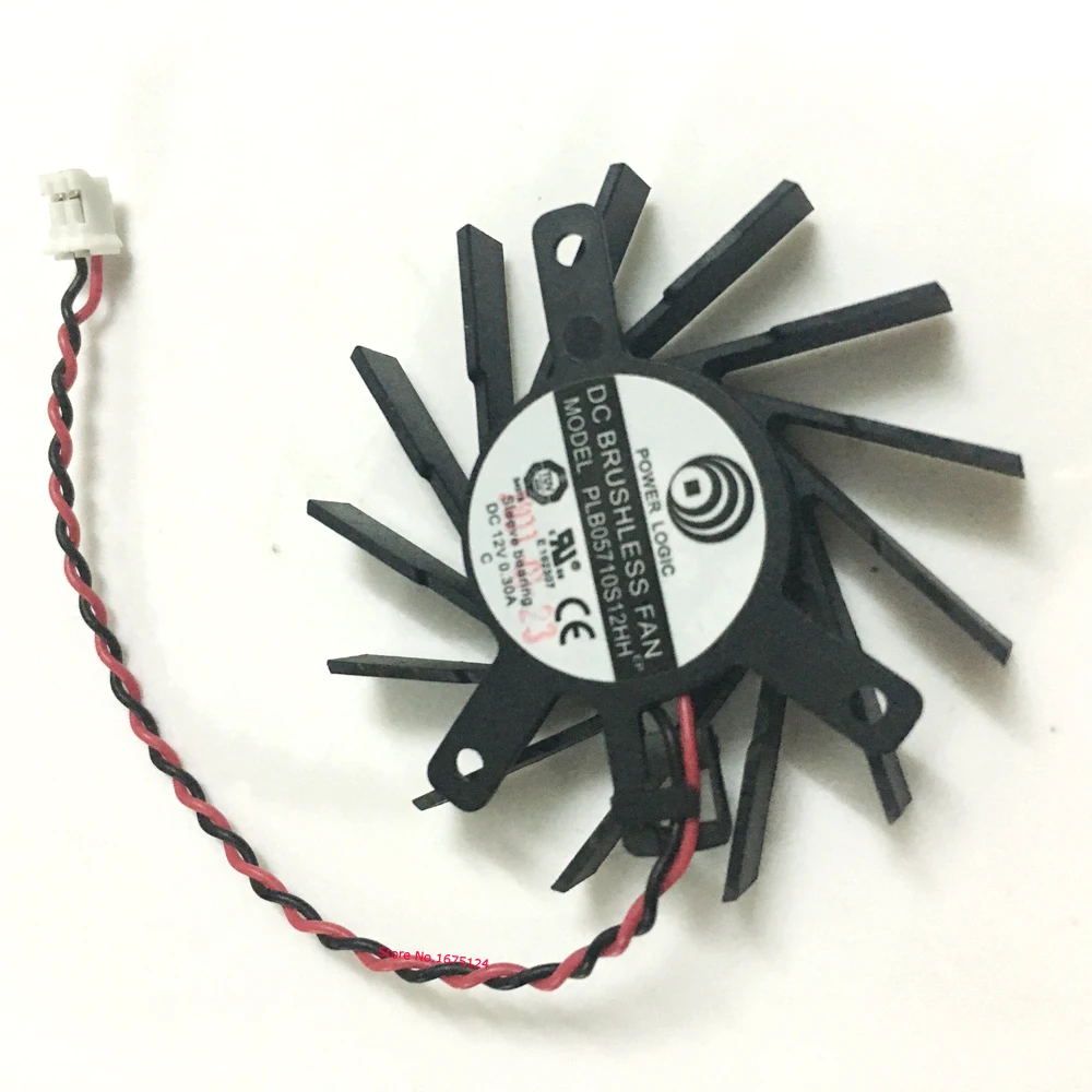 Вентилятор PLB05710S12HH 50 мм 12 В постоянного тока 0 3 а VGA карта охладитель ATI Radeon HD5550 5570