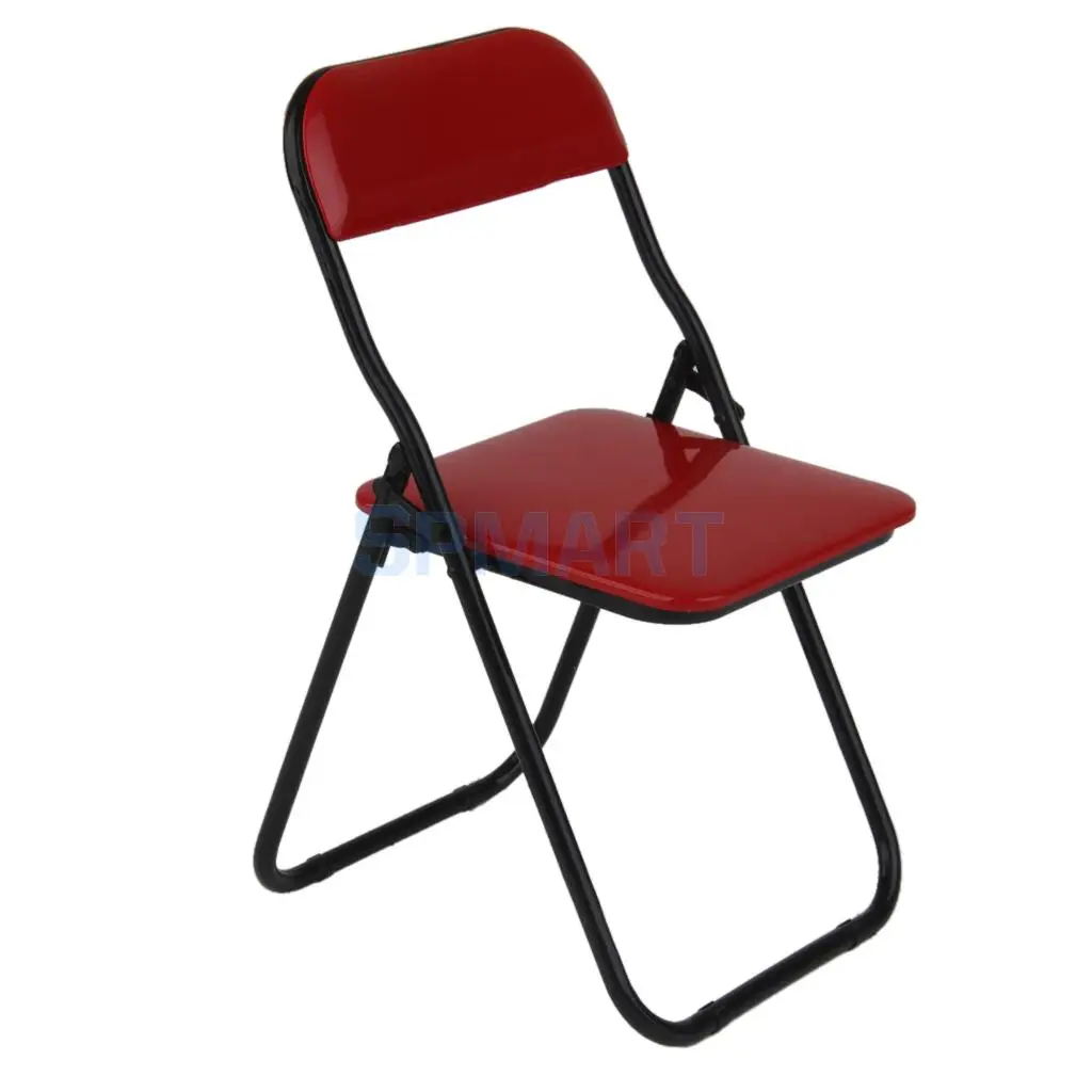 MagiDeal Folding Chair for 1/6 Hot Toys 12'' Soldiers Action Figure Dolls Acc Dollhouse Garden Furniture Decor Model Toy 3Colors