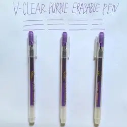 VCLEAR стираемая ручка фиолетовая стираемая чернильная ручка Волшебная пишущая нейтральная ручка волшебный тепловой стержень со стираемыми