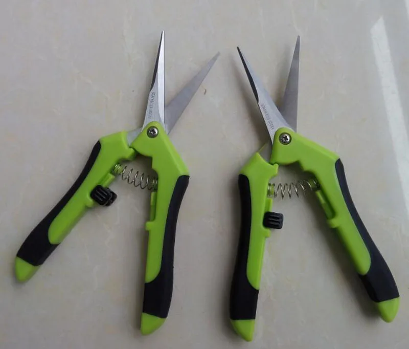 BEYLSION Small Scissors Garden Pruning Shears Stainless Steel Fruit Picking Scissors Household for Gardening Tools Cut Plants (2)