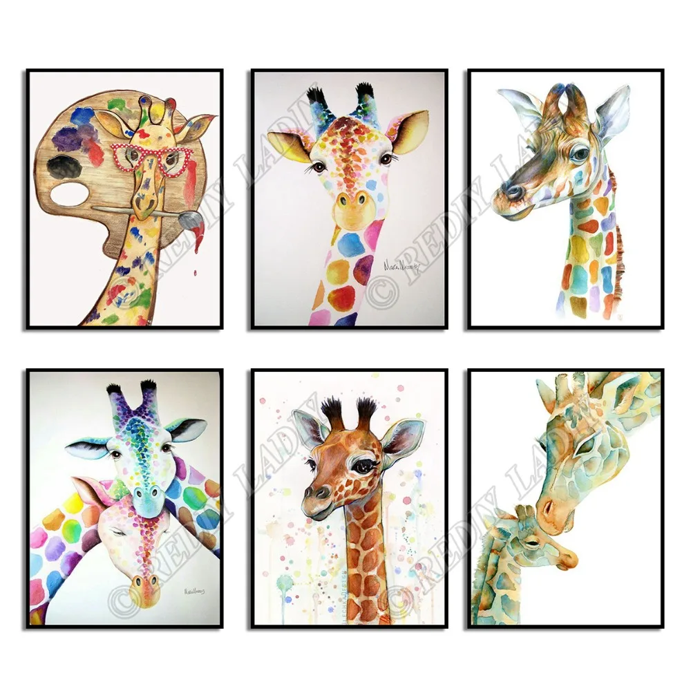 

Full Square / Round Diamond Painting Crystal Mosaic Pattern Animals Gireffe Diamond Art Beaded Cross Stitch Pixel Hobby & Crafts