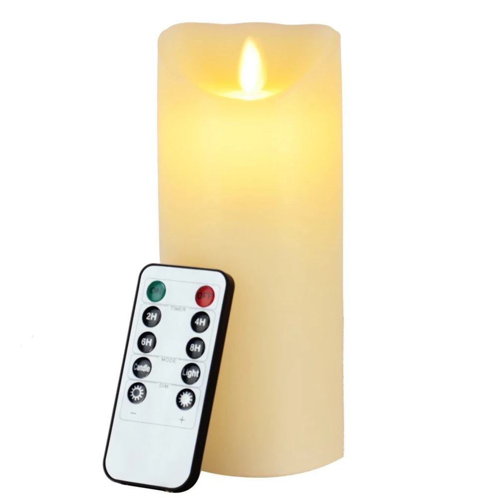 Brand New Christmas Light Flameless Candles Remote Included 7 Inch flameless Candles with Timer of 2,4,6,8 Hours Battery Operate