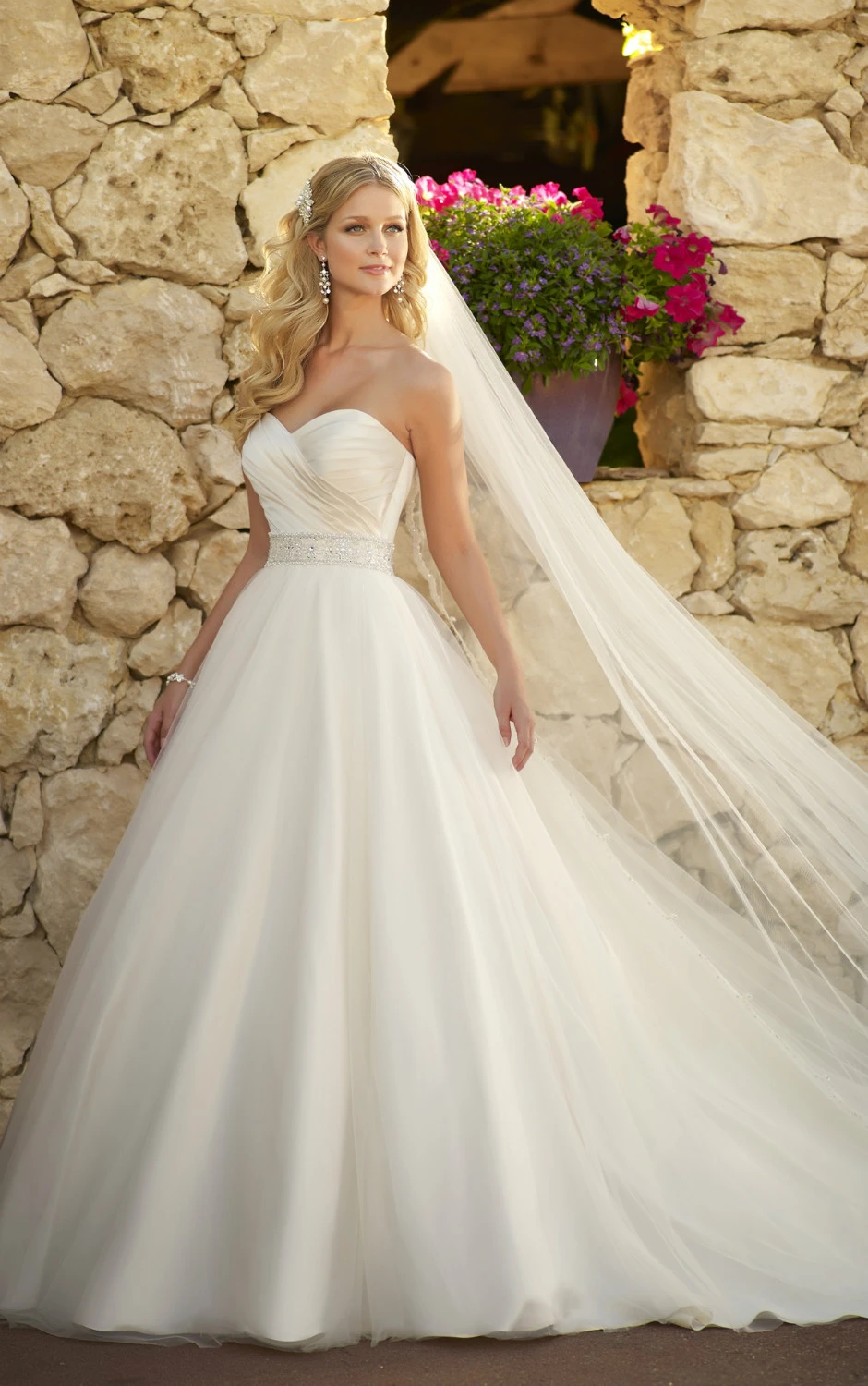 diamante ball gown