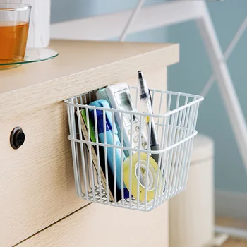 

2PC Hanging basket office cabinet storage hanging basket bathroom toilet storage basket rack wx10201927