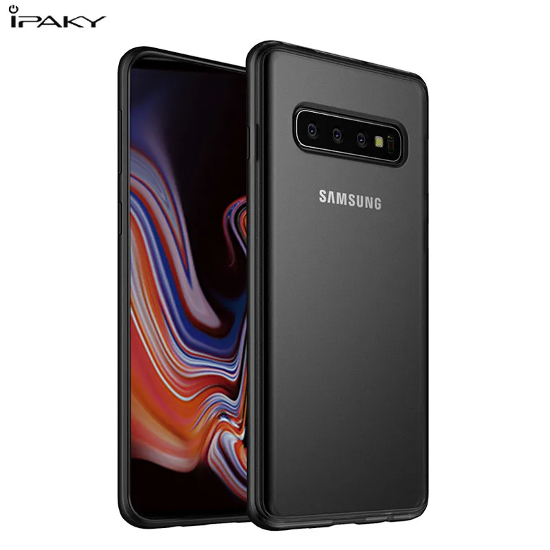 

S10PLUS Case Magic Shadow IPAKY for samsung galaxy S10 PLUS Silicone Case Soft Bumper PC Hybrid Shockproof galaxy S10 E cover