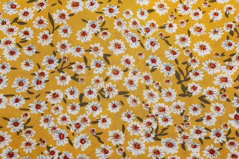 Forefair Mini Floral Dress Yellow  (10)