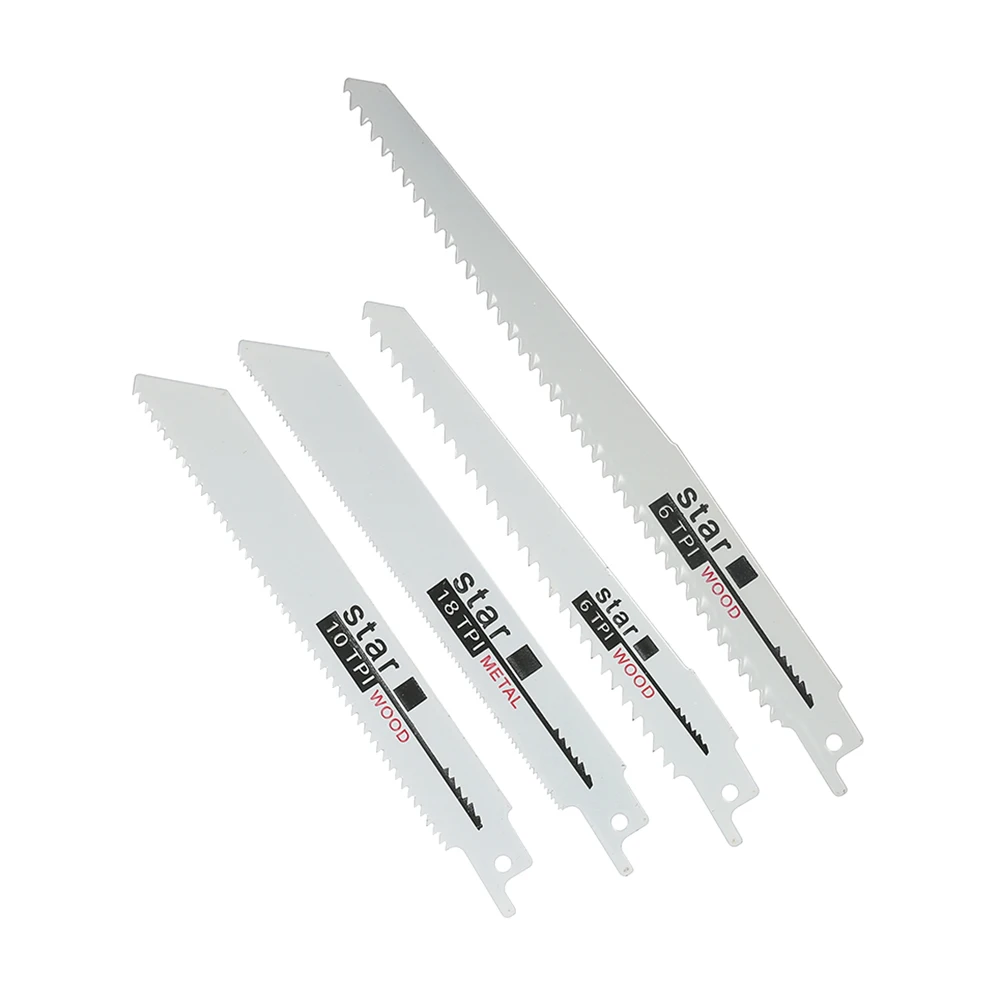 

Reciprocating Saw Blades Set Wood Metal Fast Cutting Saw Blade 3pcs 6" 6TPI + 2pcs 8" 6TPI + 2pcs 6" 10TPI + 3pcs 6" 18TPI