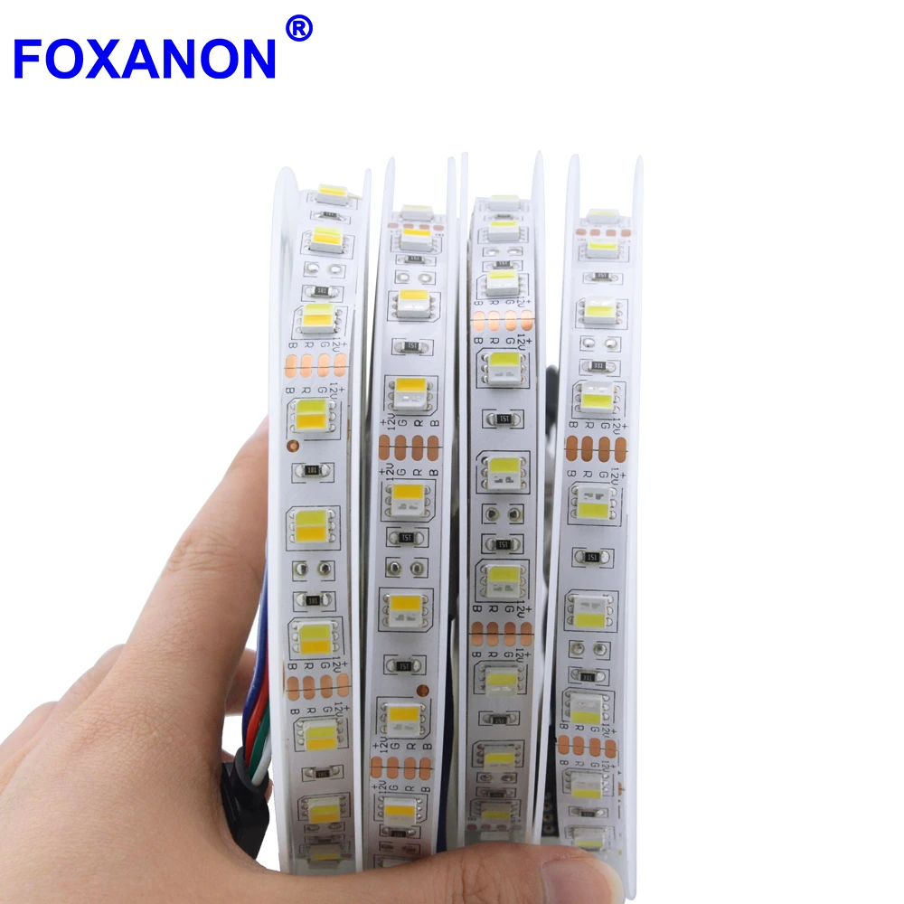 Светодиодная лента Foxanon DC 12 В гибкая светящаяся с высоким люменом двухцветная