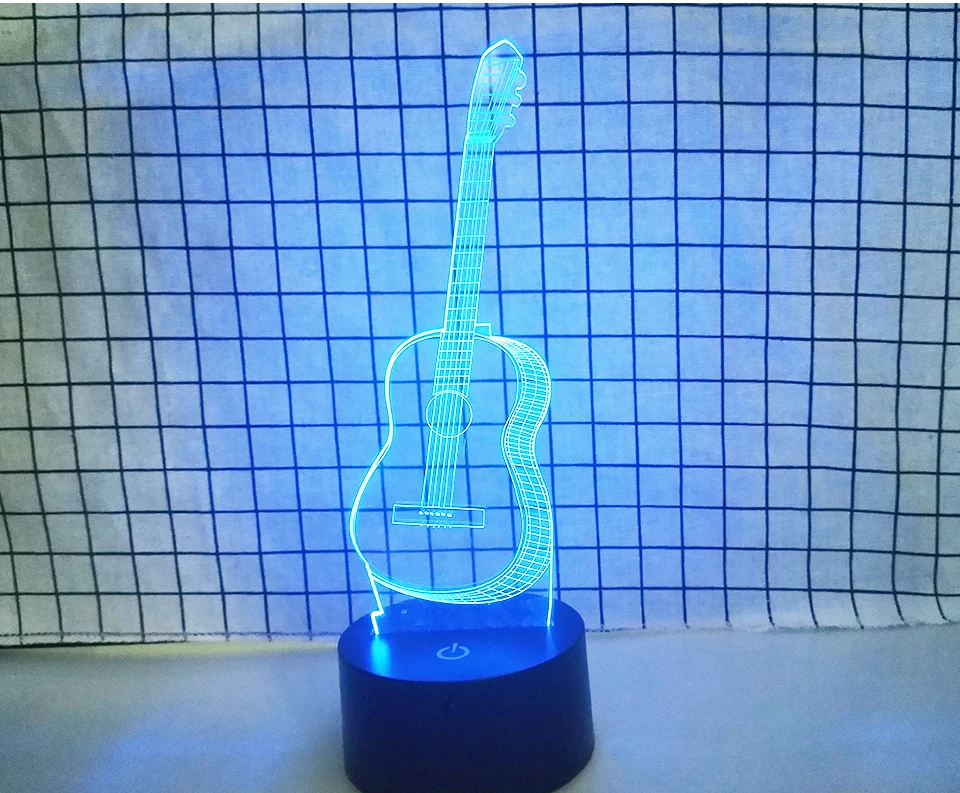 5V USB LED 3D Guitar Night Light (3)
