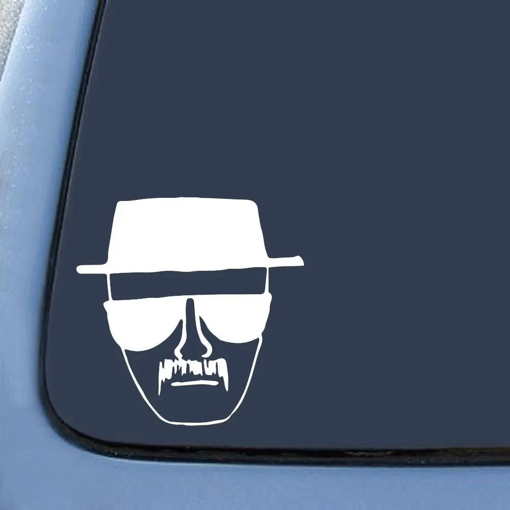 2 шт. черный/белый Breaking Bad Heisenberg стикер для рисования наклейка ноутбука автомобиля